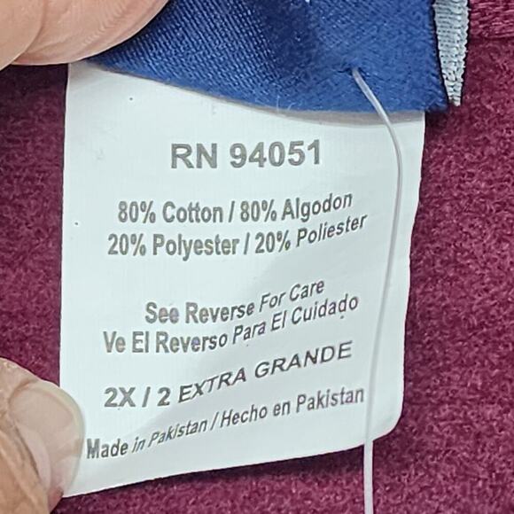 NWT OBV Virginia Tech Hokies Hoodie Men VT Hooded Sweatshirt Size 2XL - Picture 6 of 6